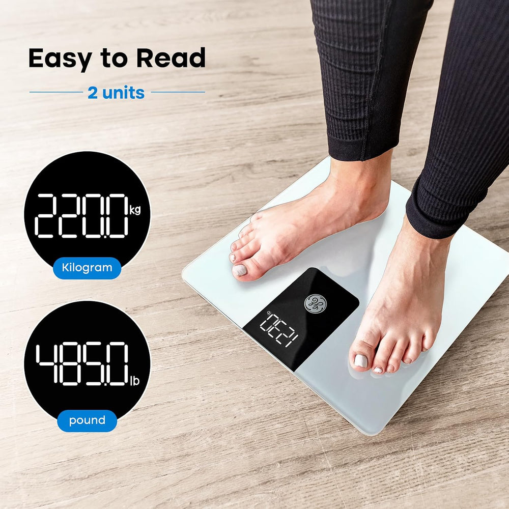 GE Bathroom Scale for Body Weight, Digital Weight Scales 500lbs Heavy Duty
