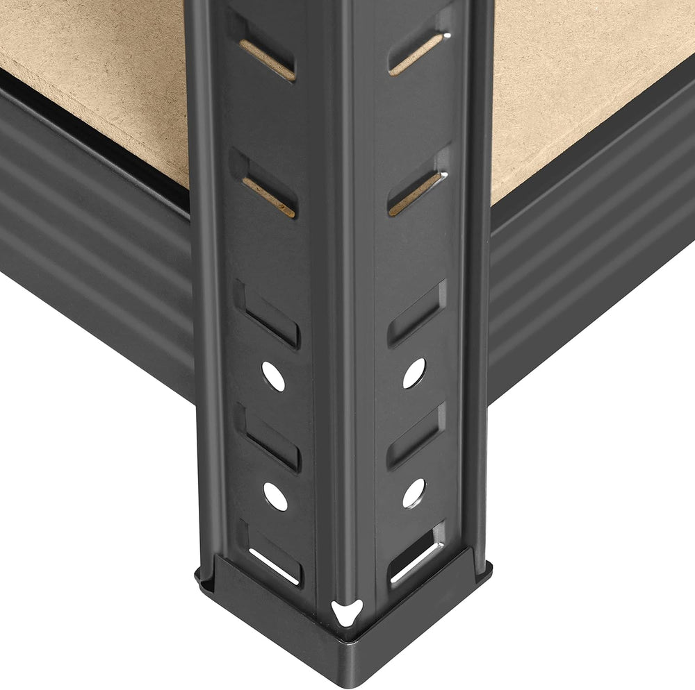 Topeakmart 5 Tier Metal Storage Shelving Unit, 35.5x16x71 Inch Dark Gray