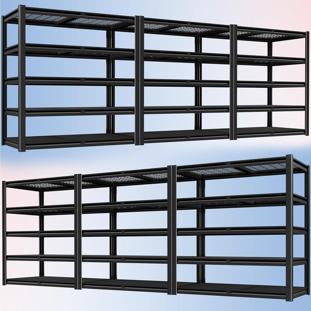PrimeZone 48" W X 24" D X 72" H 5 Tier Heavy Duty Garage Shelv...