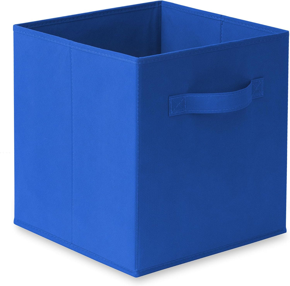 Casafield Set of 12 Collapsible Fabric Cube Storage Bins, Royal Blue - 11&quo...