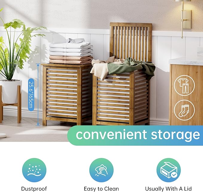 SMIBUY Double Laundry Hamper