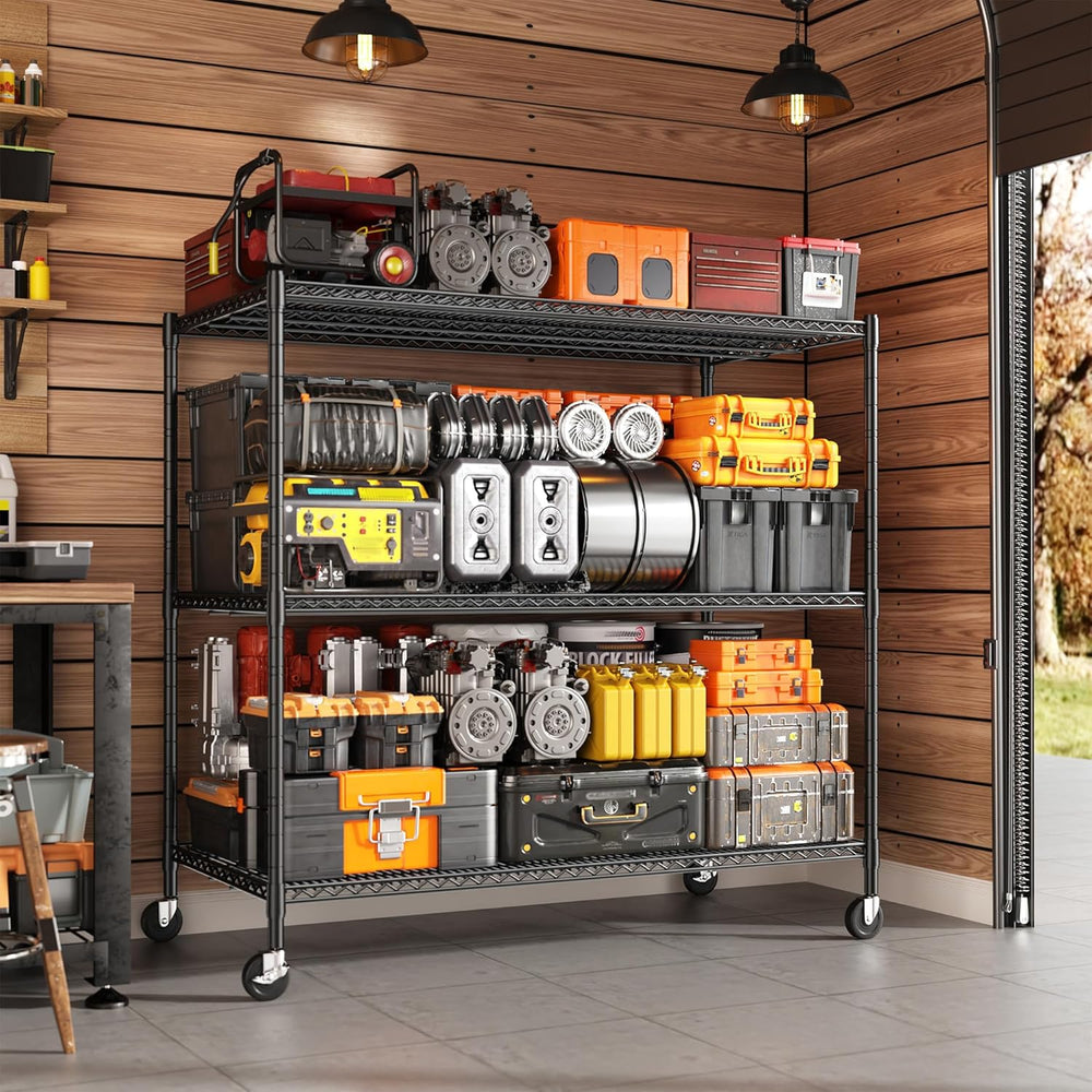 DurayLoly 1500LBS Wire Shelving Unit, 3-Tier Adjustable Garage Rack