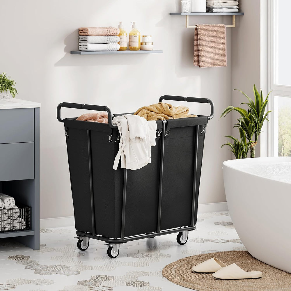 Gewudraw Extra Large Laundry Hamper with Wheels, Heavy Duty Hamper, 360L