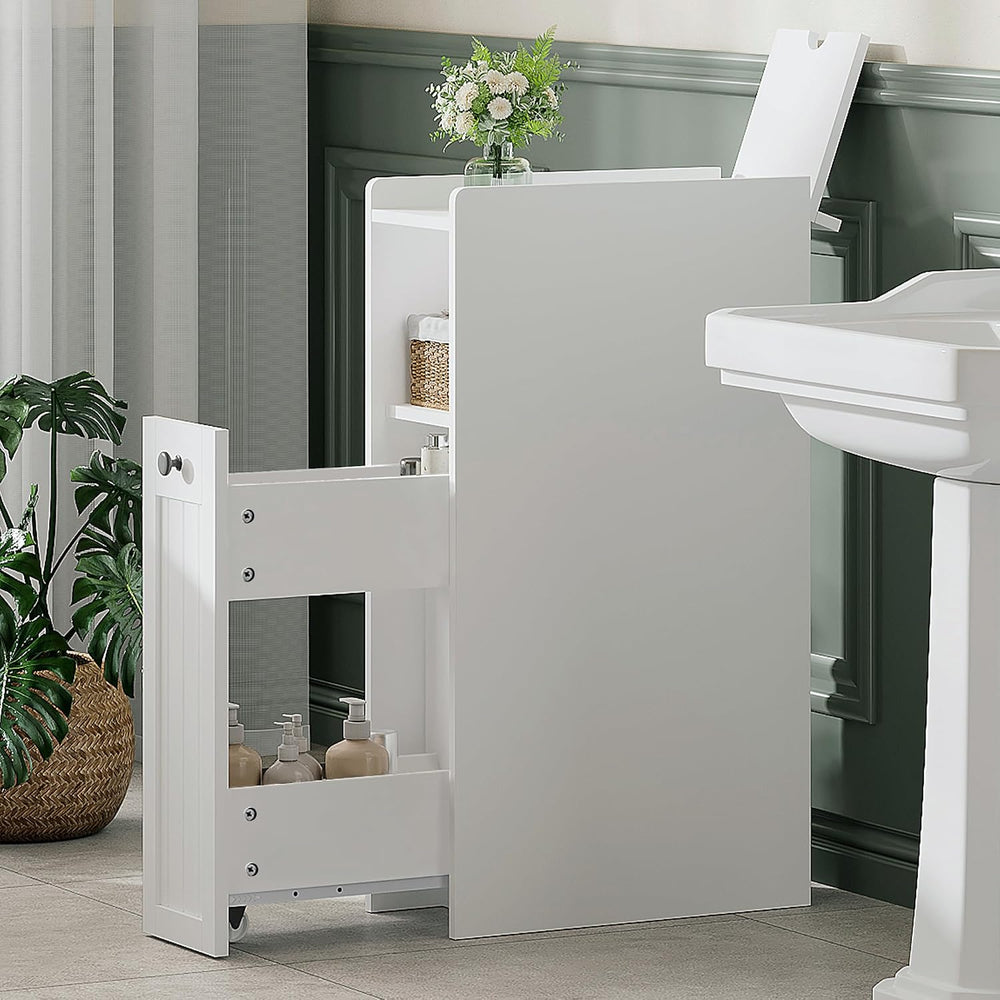 ChooChoo Slim Bathroom Storage Cabinet with Slide Out Drawers