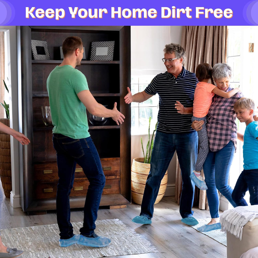 1,000 Pack Waterproof Shoe Covers Disposable, One Size Fits Most