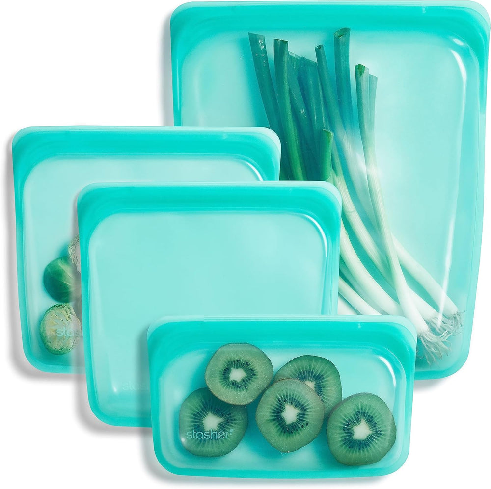 Stasher Premium Silicone Reusable Food Storage Bags, Lunch Bag, Travel