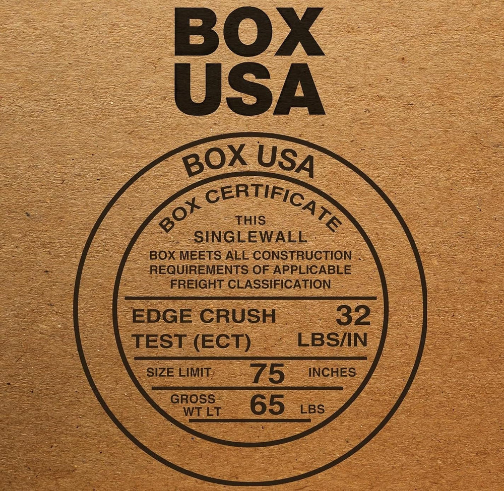 BOX USA Flat Boxes Holds 65lbs, 24x14x6 25-Pk for Shipping & Packing