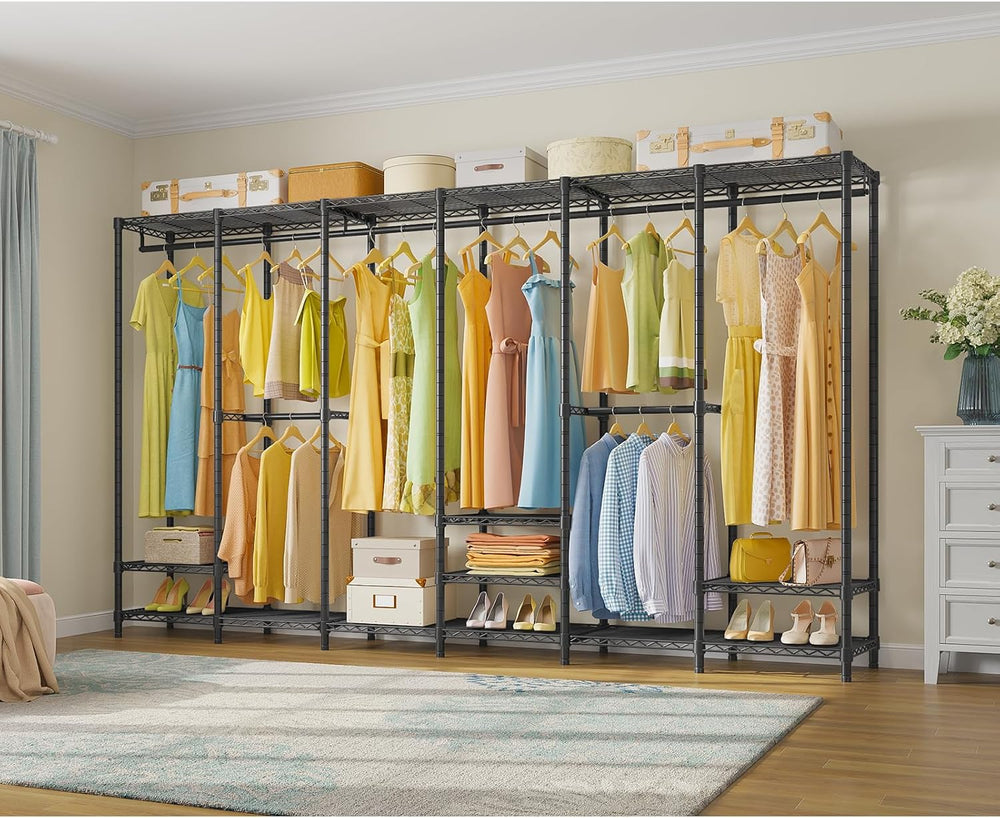 VIPEK V60 Extra Large Portable Garment Rack for Bedroom, Black