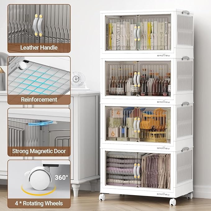 BROVIEW 320Qt Stackable Storage Bins