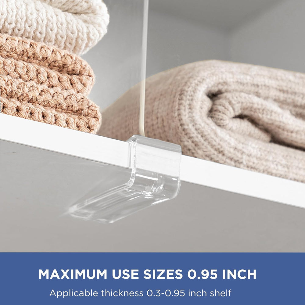 HBlife 36 Pack Clear Shelf Dividers, Vertical Purse Organizer for Closet Perf...
