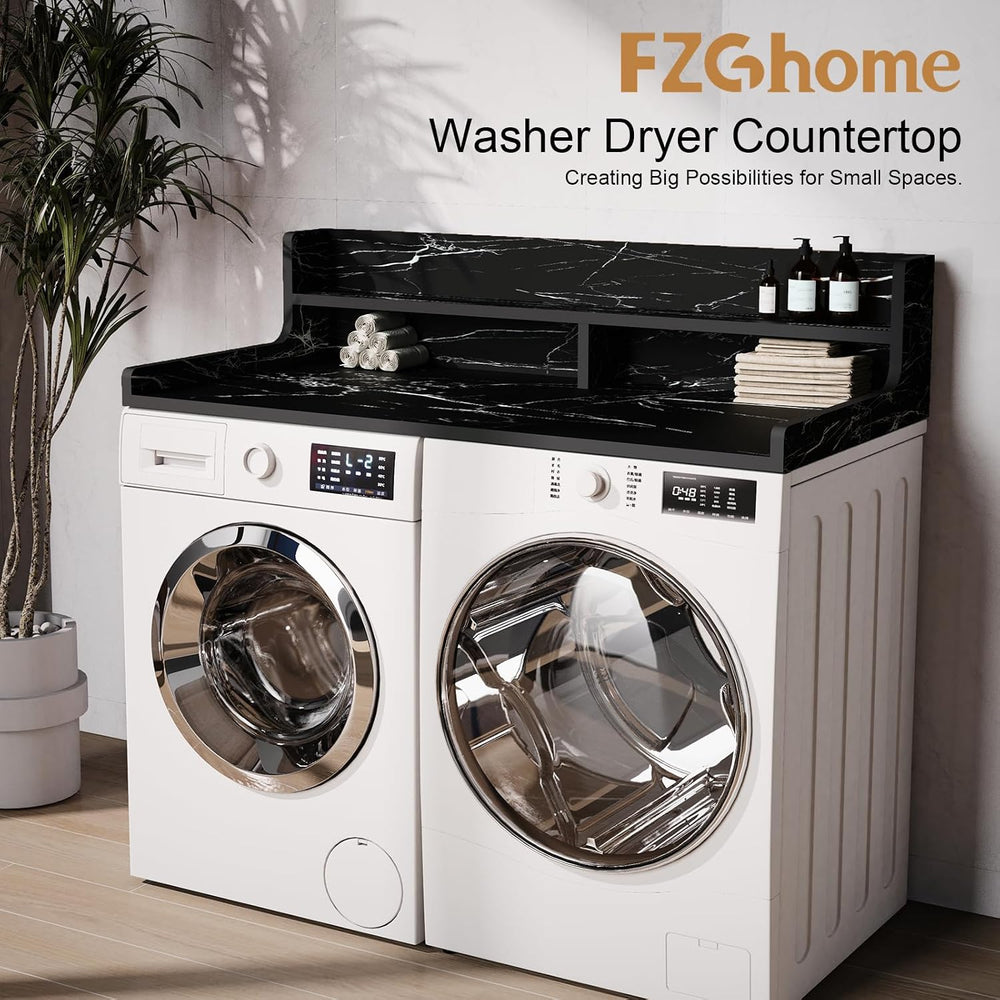 Washer Dryer Countertop, 54" x 27.55" 2-Tier Washer Dryer Topper wi...