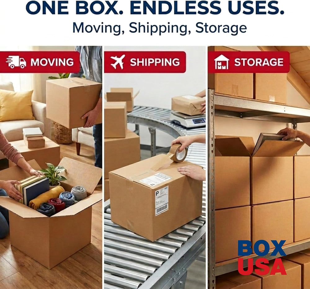 BOX USA Long Boxes Holds 65 lbs, 6x6x38 25-Pk for Shipping & Packing