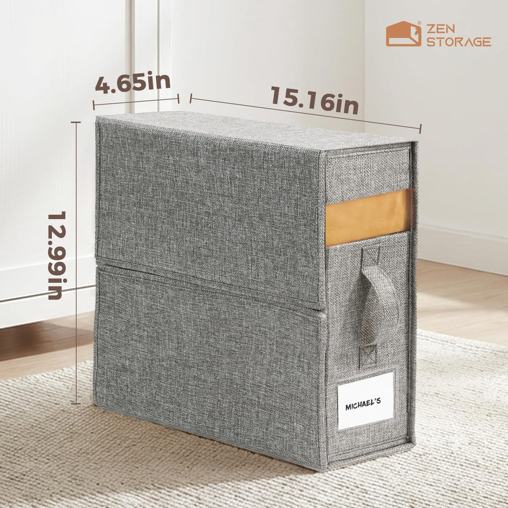 Sheet Organizers and Storage for Linen Closet, 8Pack Grey