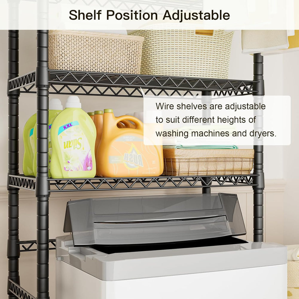 Ulif U11 Mini Over Washer and Dryer Shelves, 3 Tiers Laundry Room Storage and...