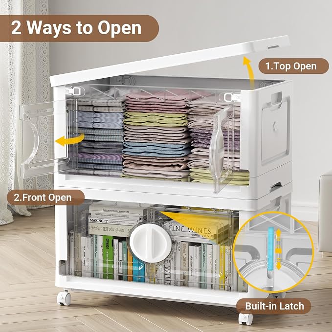 BROVIEW 360Qt Lockable Stackable Storage Bins
