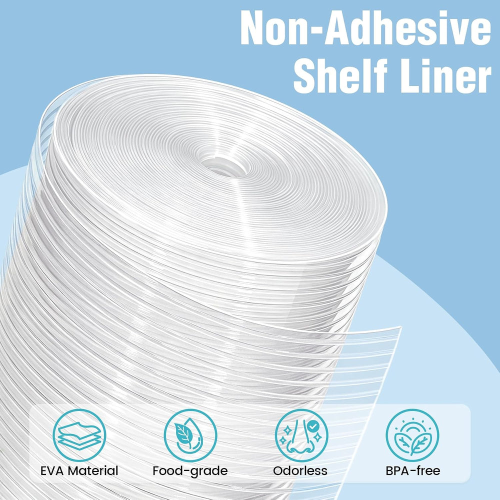 Non-Adhesive Waterproof Shelf Liner, 20IN x 20FT, Dark Gray
