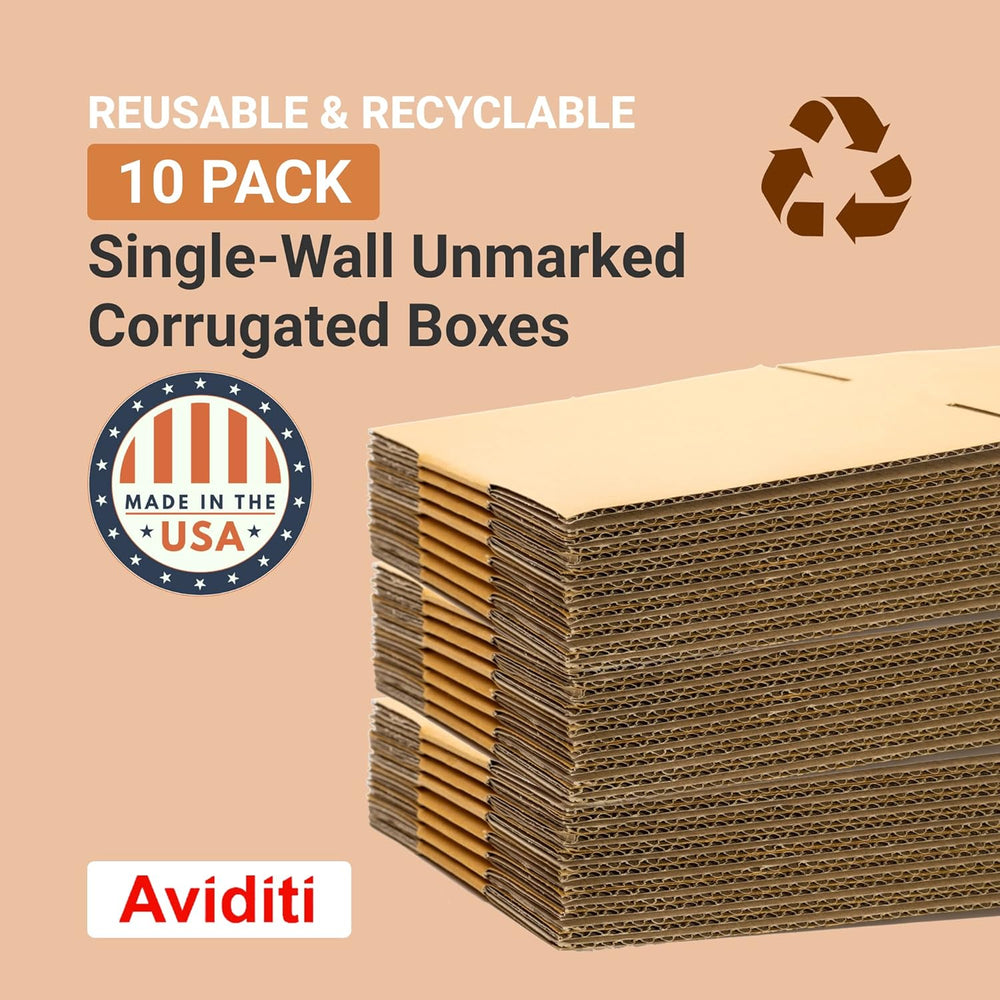 BOX USA Side Loading Shipping Boxes Large 30"L x 5"W x 24"H 10...