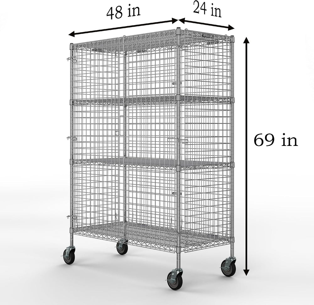 18" W x 60" L x 69" H Heavy Duty Utility Commercial Grade Meta...