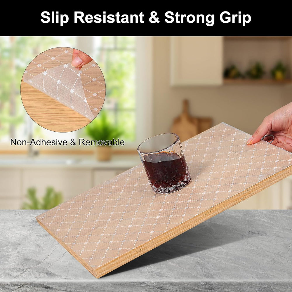 Cooyes Shelf Liner Non-Adhesive EVA Cabinet & Drawer Liner 11.8" x 3...