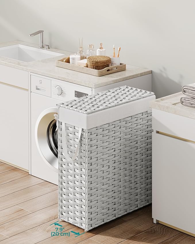 SONGMICS Slim Laundry Hamper