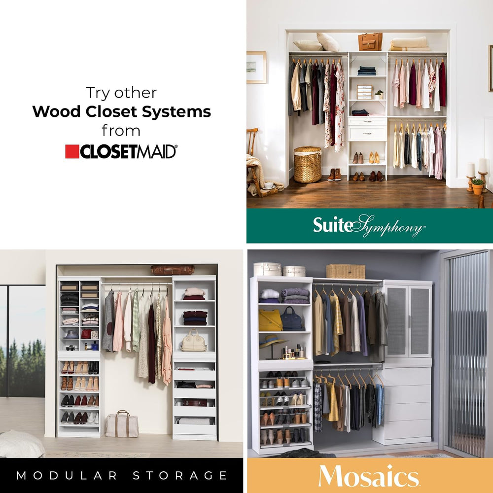 ClosetMaid SuiteSymphony Wood Closet Drawer, Add On Accessory, Shaker Style, ...