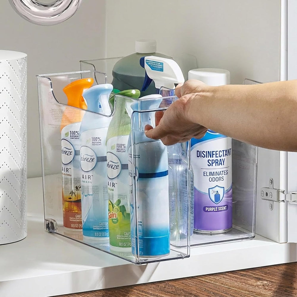 Sorbus Under-Sink Organizer Bins with Wheels & Handles (2 Sizes)