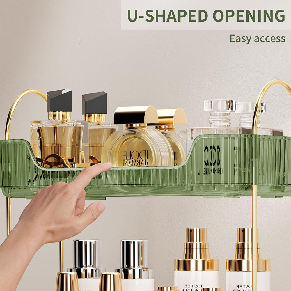 Akinbas 3 Tier Bathroom Organizer Countertop Makeup Perfume Tray Skincare Org...