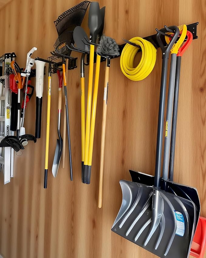 64 inches Garage Tool Organizer Wall Mount, Heavy Duty Garden Tool Organizer