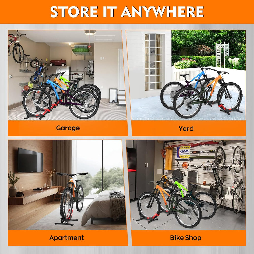 ALIXUEQIN Bike Stand Floor, Portable Bike Storage for Garage