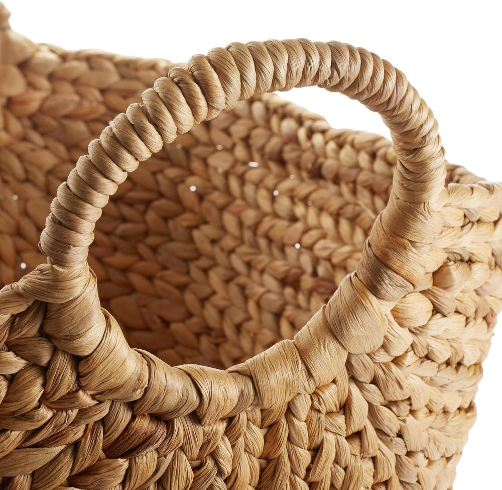 Casafield Set of 3 Multipurpose Boat Baskets with Handles - Natural, Woven Wa...