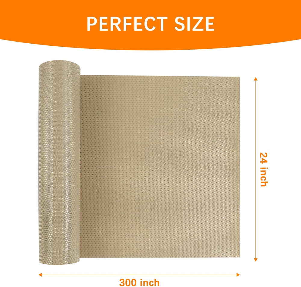 24-inch Large Shelf Liner for Cabinet: Waterproof Kitchen Cabinets Liners