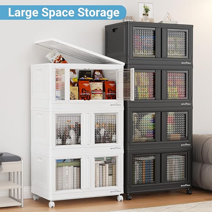 BROVIEW 400Qt Stackable Storage Bins