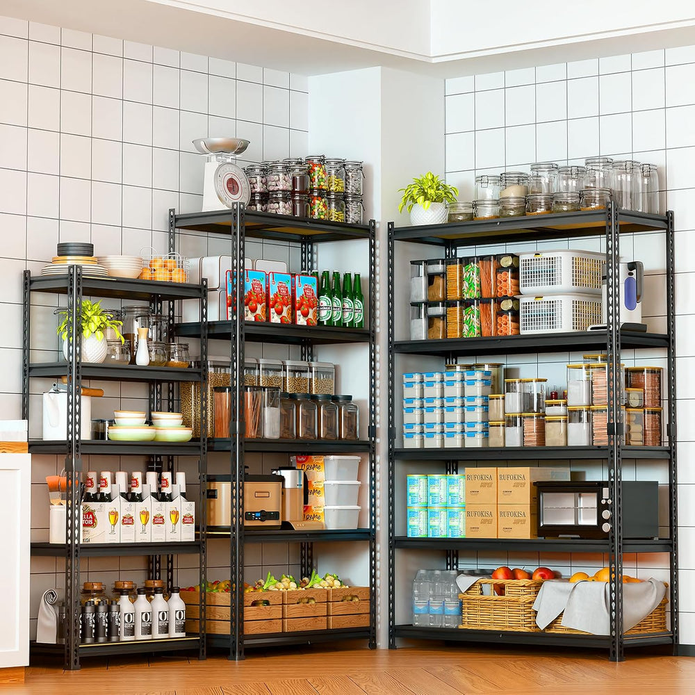 LEVELEVE 5-Tier Storage Shelving Unit, Metal, for Kitchen, Garage, Laundry Ro...