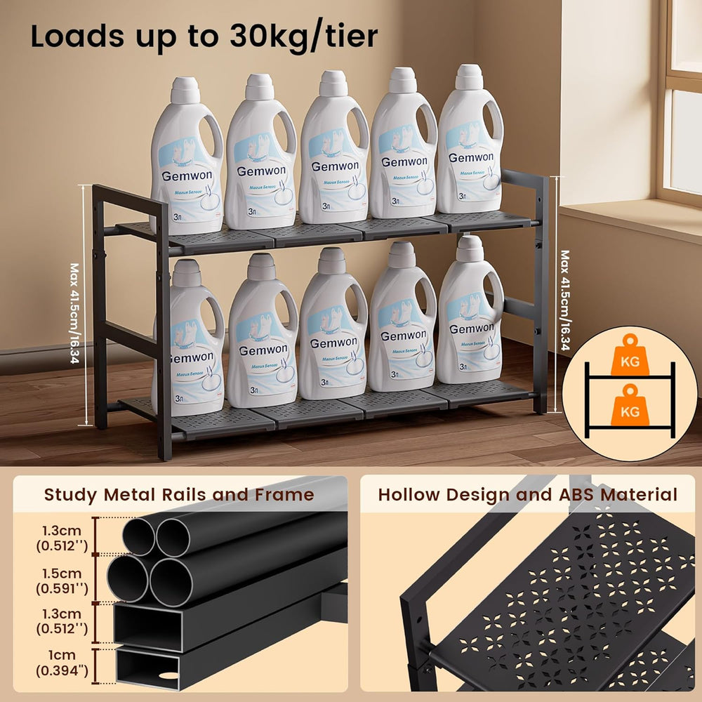 Under Sink Organizer and Storage 16.5"-30.7" Expandable Length, Adj...