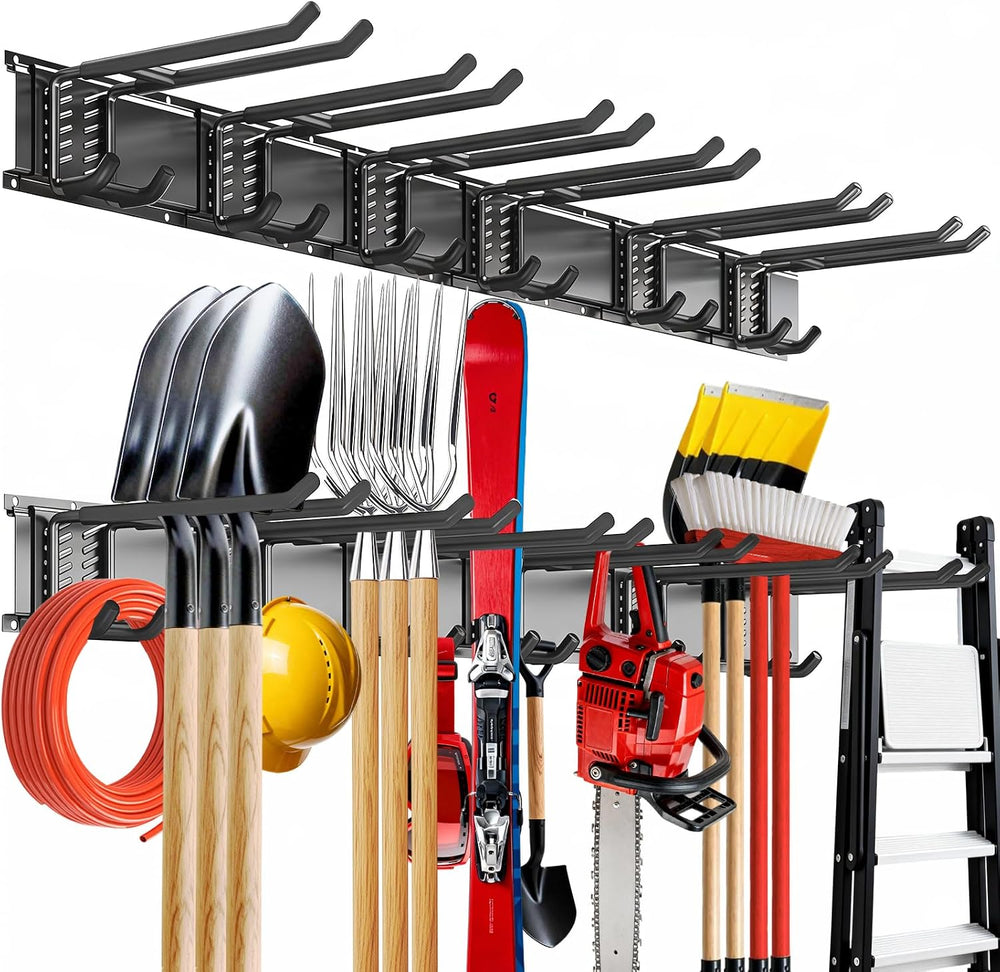 Garage Tool Organizer Wall Mount, 48inch Heavy-Duty Garage Storage System and...
