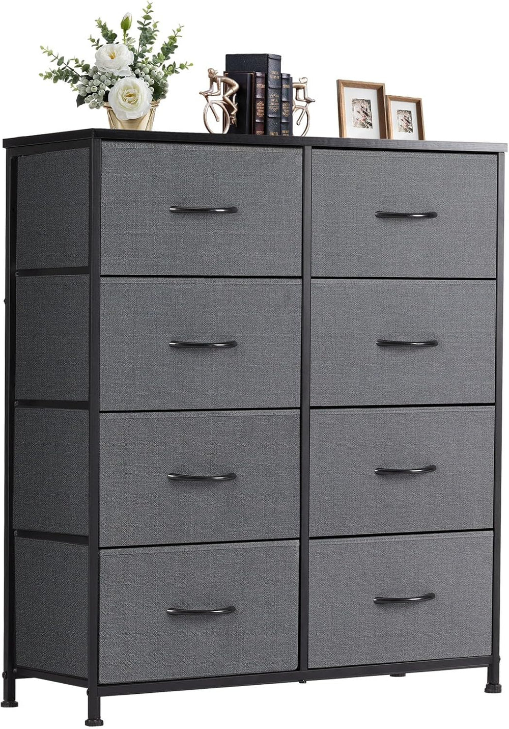 DUMOS 8 Drawer Dresser for Bedroom, Fabric Storage Organizer