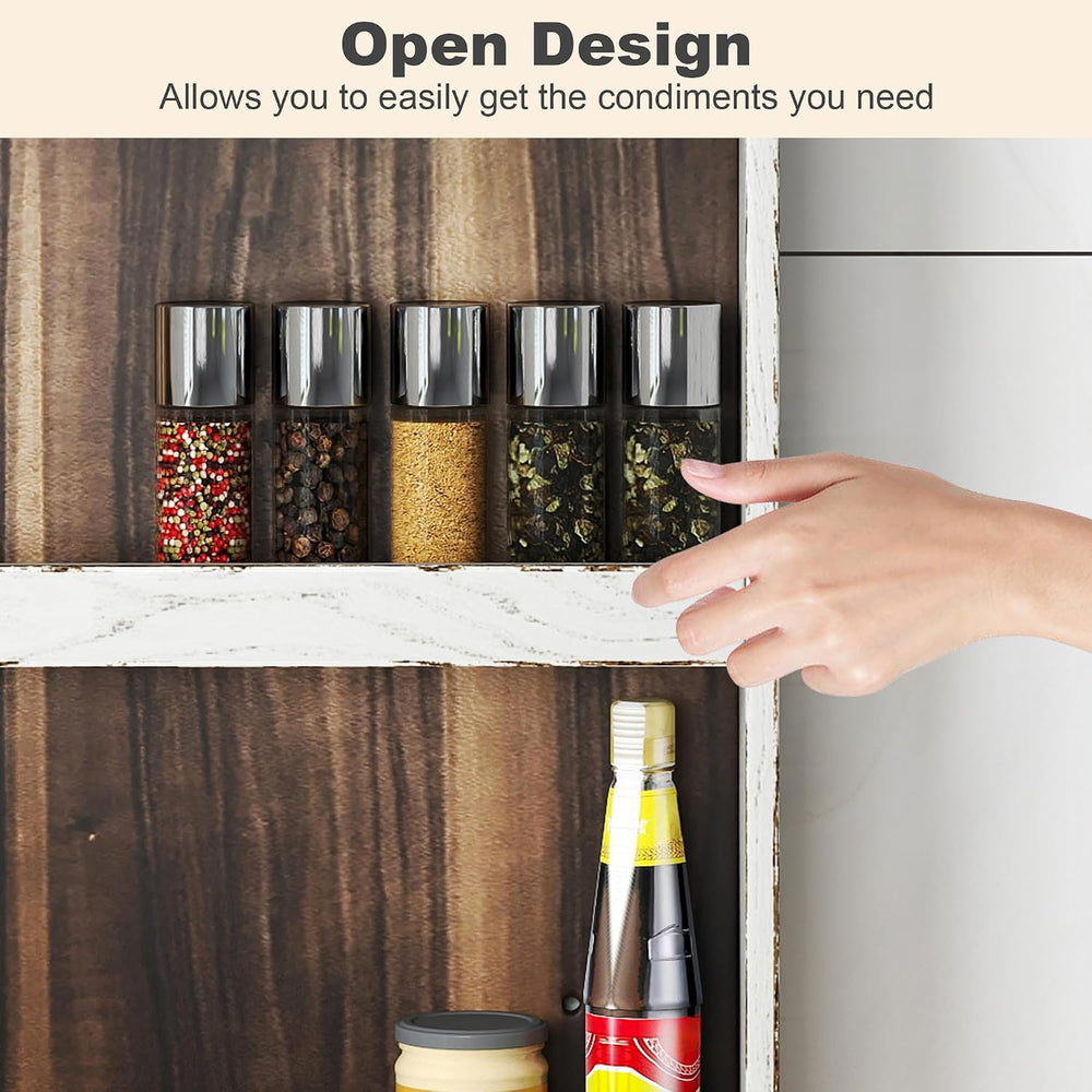 Nisorpa 3 Tier Spice Rack Wall Mount,19.68 x 3.35 x 21.25 Inches