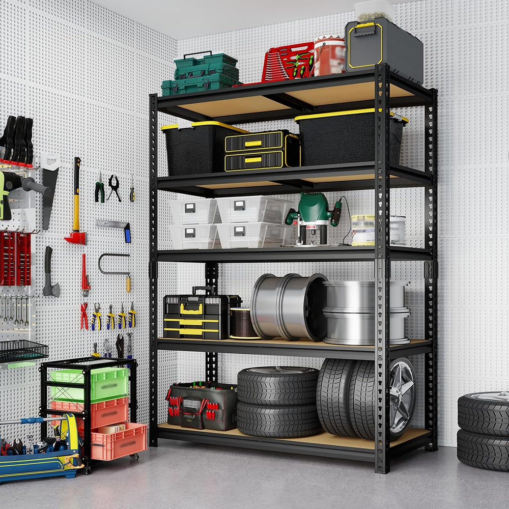 Garage Shelving Storage Shelves, 60'' H Adjustable Shelving, Metal St...