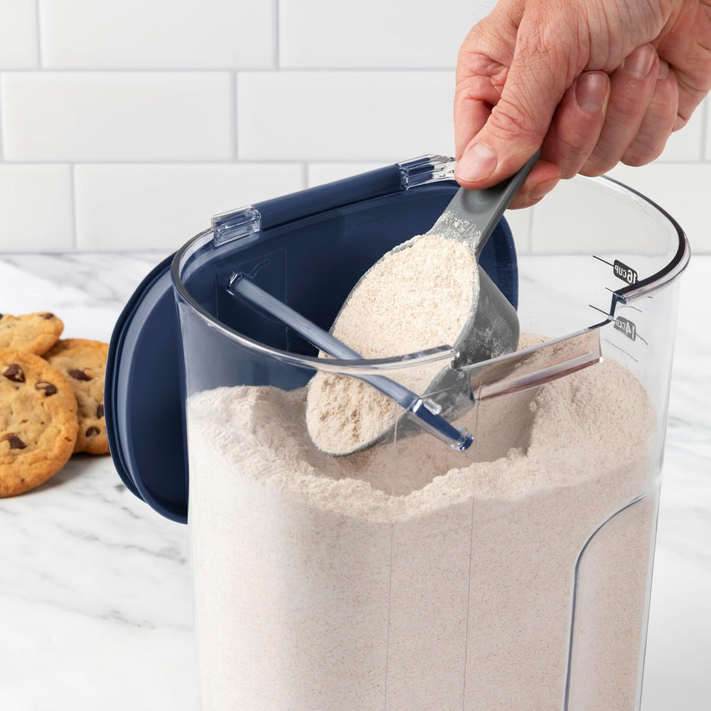 ProKeeper+ Airtight Food Storage Container Set – Clear Plastic Flour and Suga...