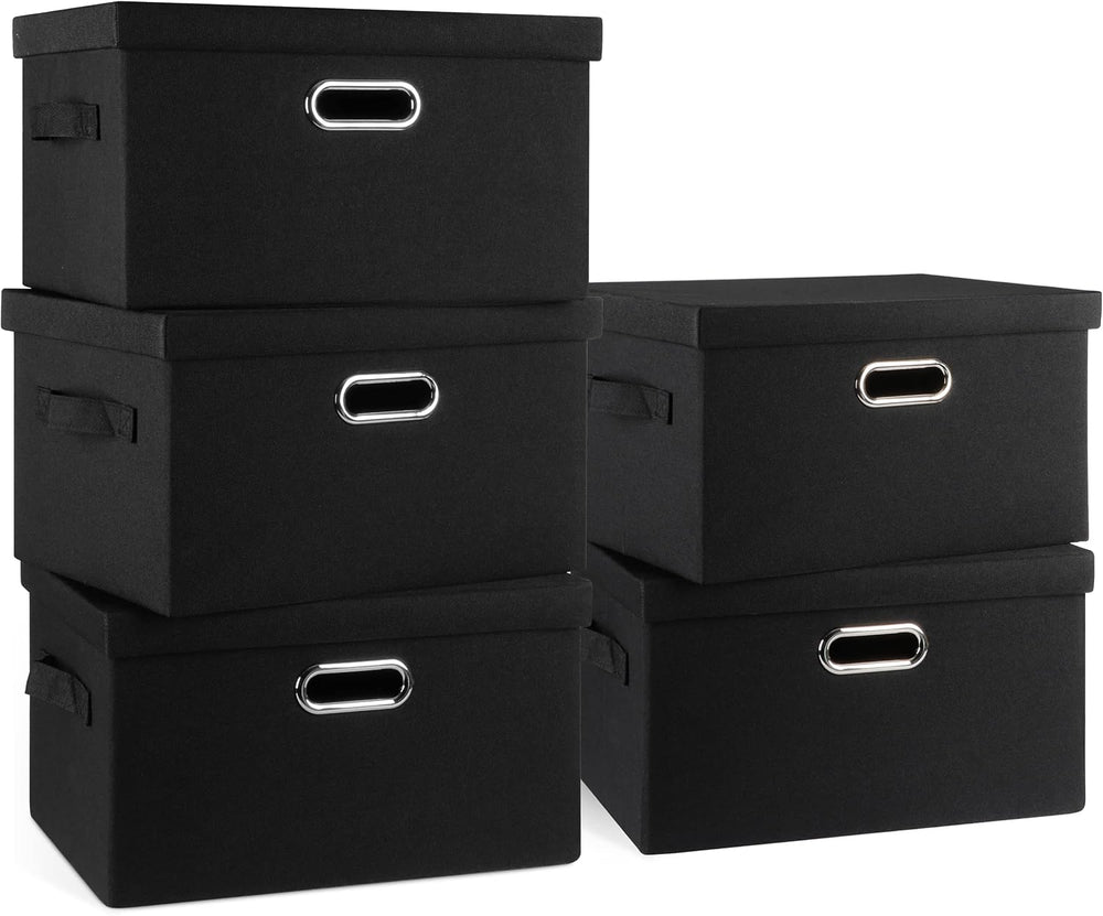 Medium 15" 21 Quart Collapsible Stackable Storage Bins