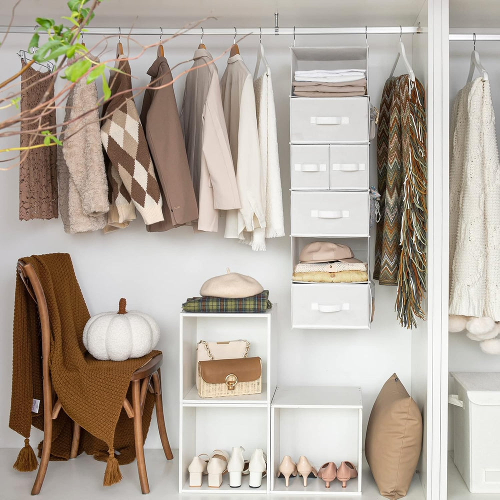 GRANNY SAYS Hanging Closet Organizer, 5 Drawers, 6 Shelves, 6 Pockets