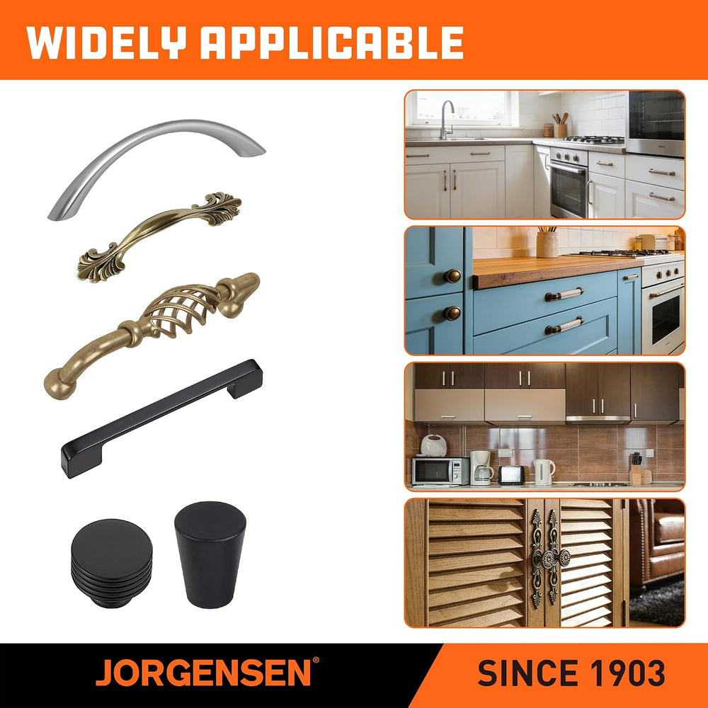 JORGENSEN Cabinet Template Jig for Handle and Knob, Drawer Hardware Jig