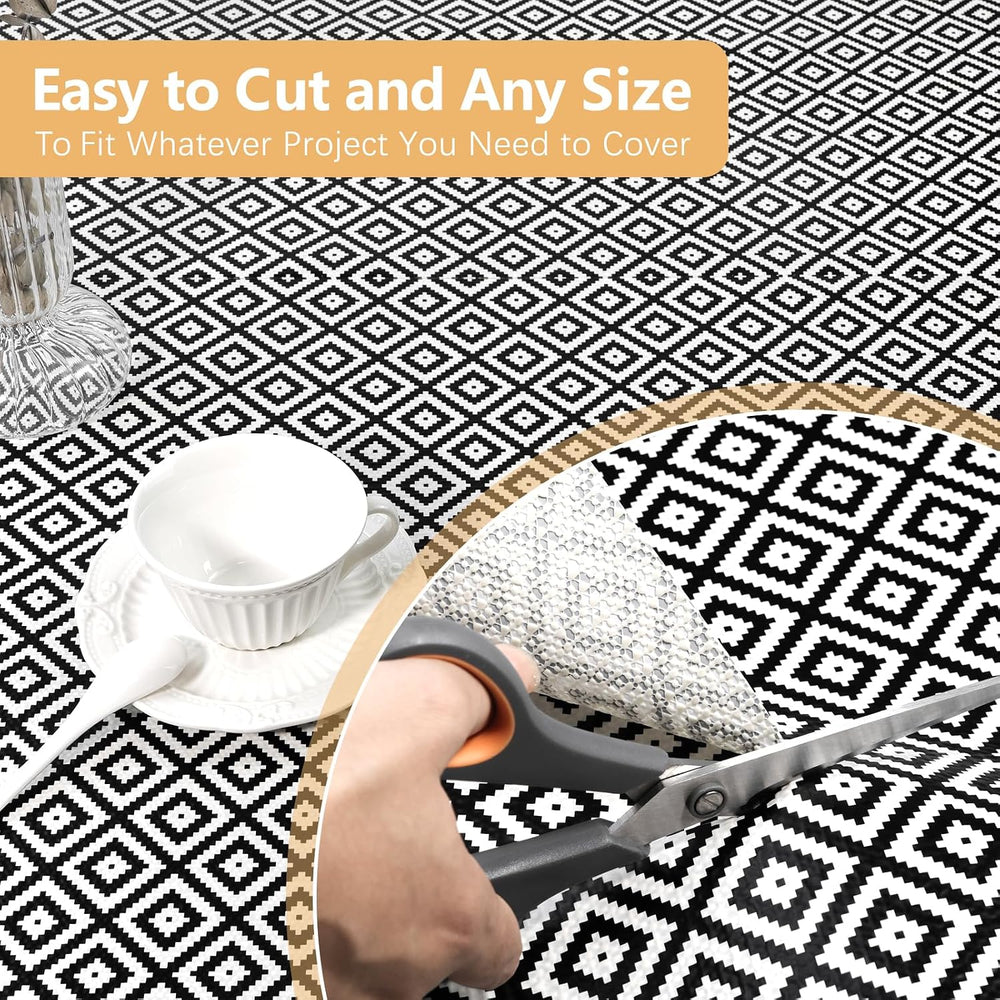 Drawer Shelf Liner Non Adhesive, Slip Resistant Easy to Clean Protect Kitchen...
