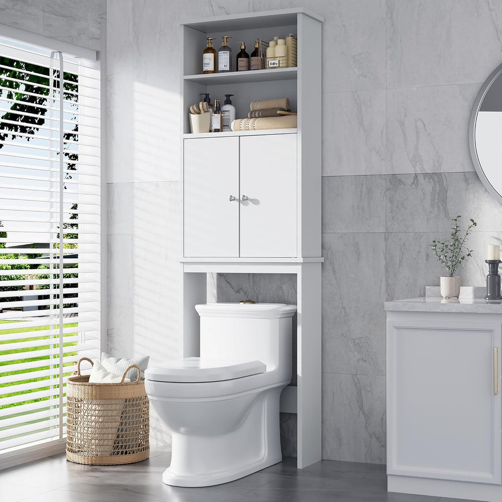 Extra Tall Over The Toilet Storage Cabinet for Bathroom, 75in Storage Organiz...