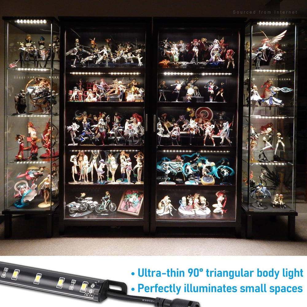 TORCHSTAR 6pcs 12 Inch LED Safe Lighting Kit, Rocker Switch, 5000K