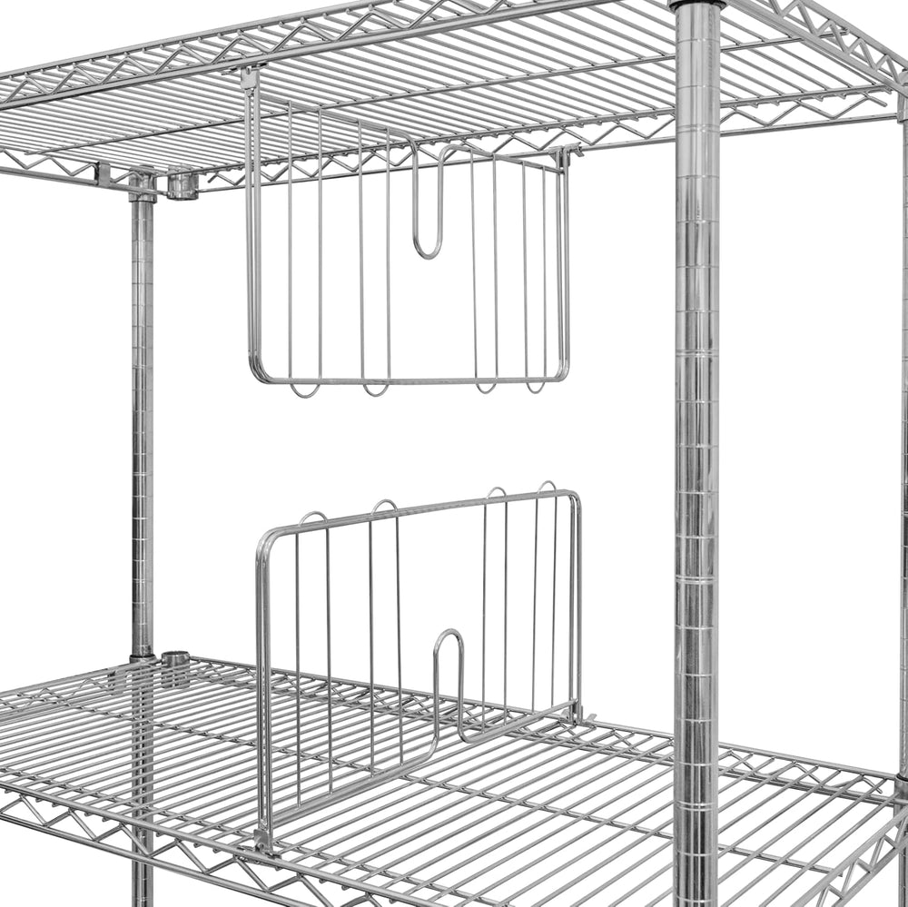 SI Shelving Inc. 21" d x 9" h Divider for Wire Shelving - 4 Pack