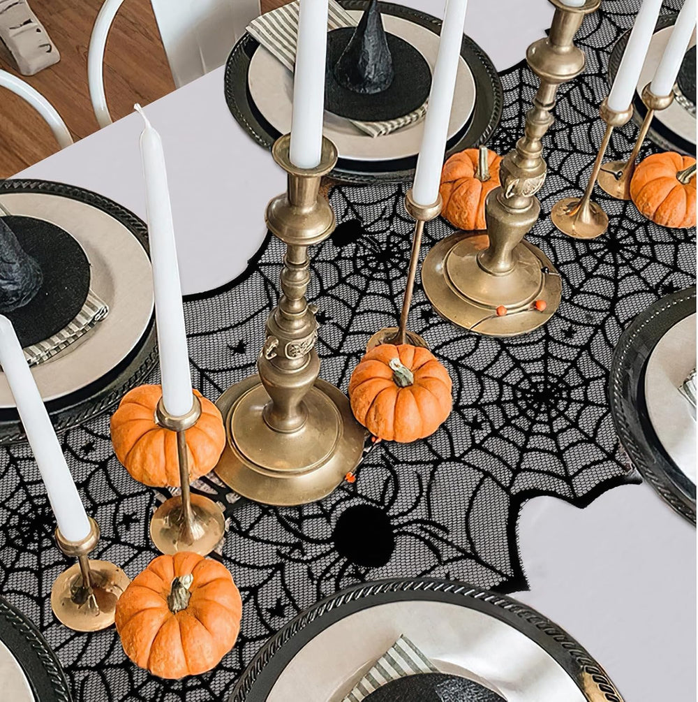 Halloween Table Runner 6 Pieces 18 x 72 Inch for Halloween Decor - Vivid Poly...