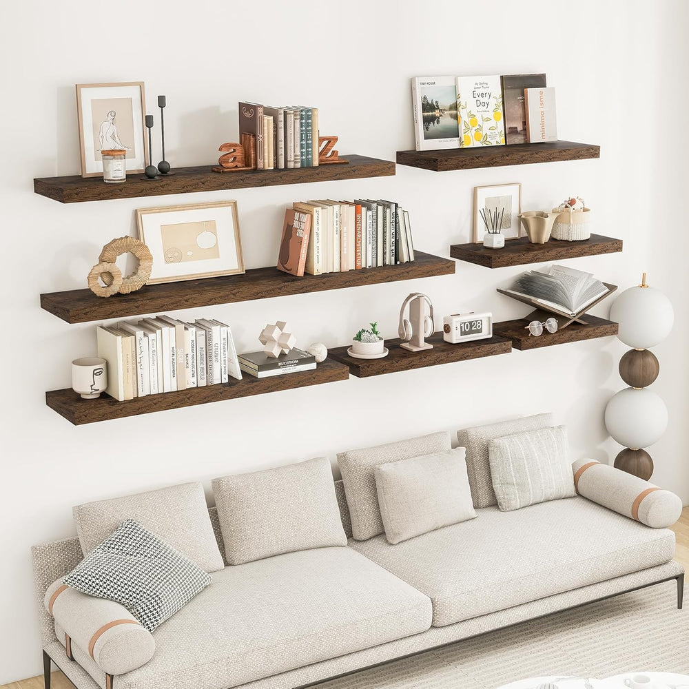 RICHFOCUS 36Inch Floating Shelves for Wall 2 Pack Shelves for Bedroom|Kitchen...