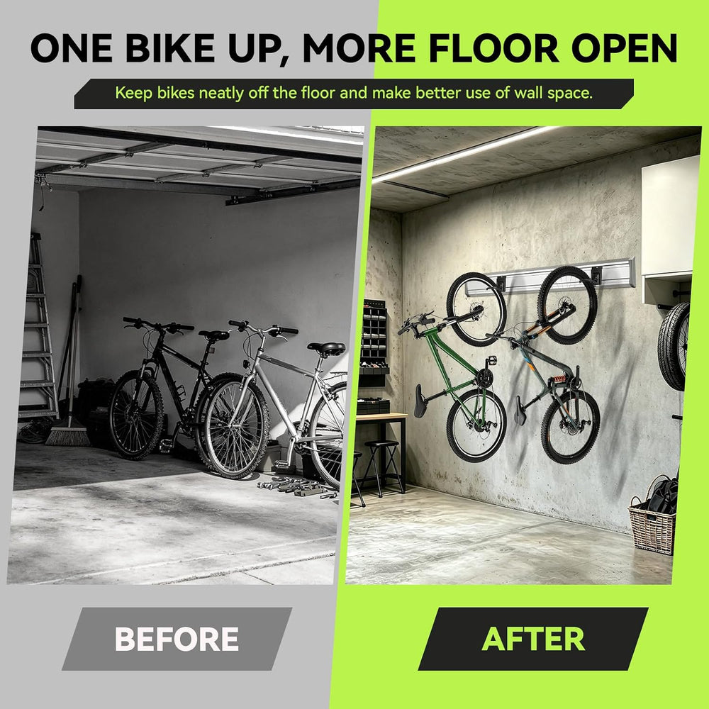 Locking Bike Storage Hooks Compatible with Gladiator GearTrack & GearWall...
