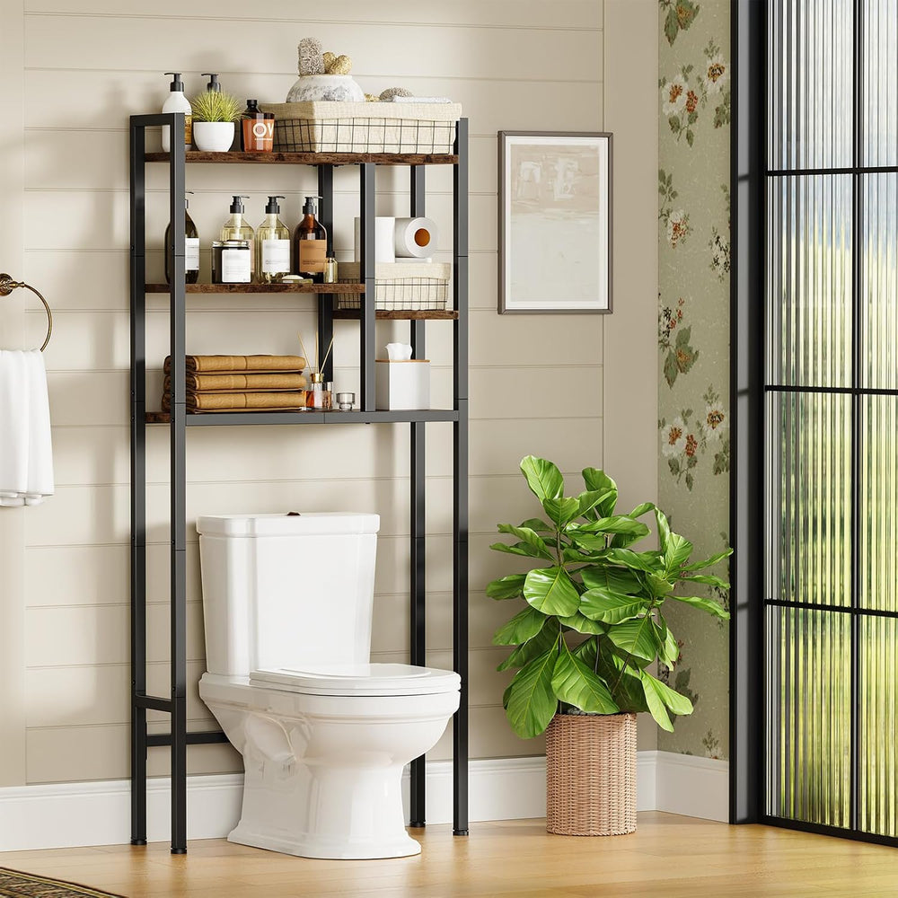 Over-The-Toilet Storage Rack, 3-Tier Bathroom Shelves Over Toilet